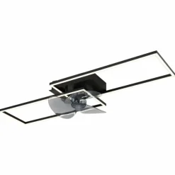 Tatjana Ventilateur de plafond lumineux Luminaires Globo Lighting LED Noir, 1 lumière, Télécommandes