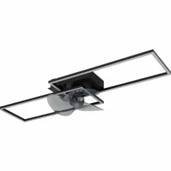 Tatjana Ventilateur de plafond lumineux Luminaires Globo Lighting LED Noir, 1 lumière, Télécommandes
