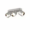 Luminaires Trio Spots Et Projecteurs|Trio GUAYANA Plafonnier Nickel mat, 3 lumières