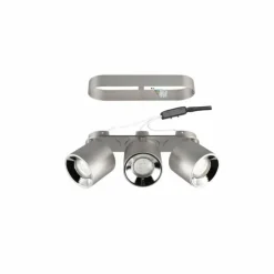 Luminaires Trio Spots Et Projecteurs|Trio GUAYANA Plafonnier Nickel mat, 3 lumières