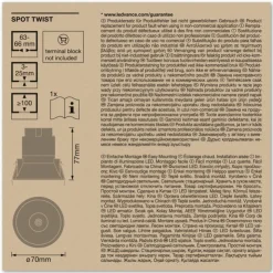 Luminaires Ledvance Luminaires Encastrés|Twist Spot encastrable LED Blanc, 1 lumière
