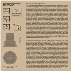 Luminaires Ledvance Luminaires Encastrés|Twist Spot encastrable LED Blanc, 1 lumière