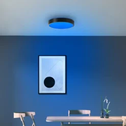 Vadin Plafonnier Luminaires Brilliant LED Noir, 1 lumière, Télécommandes
