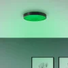 Vadin Plafonnier Luminaires Brilliant LED Noir, 1 lumière, Télécommandes