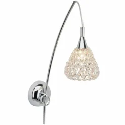 Luminaires Brilliant Appliques|VEGAS Brilliant Applique murale Chrome, 1 lumière