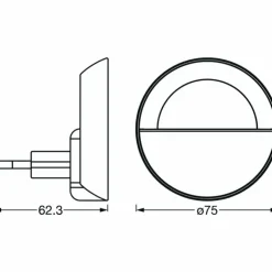 Luminaires Ledvance Éclairage Led|veilleuse LEDVANCE LUNETTA Blanc, 1 lumière