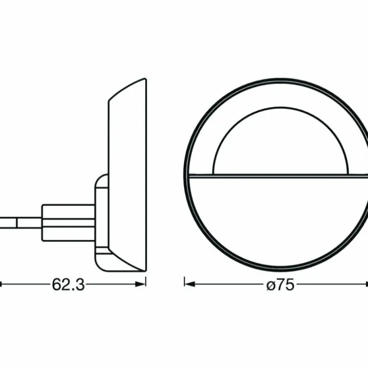 Luminaires Ledvance Éclairage Led|veilleuse LEDVANCE LUNETTA Blanc, 1 lumière
