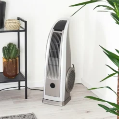 Ventilateur Benidorm Noir, Argenté, Télécommandes