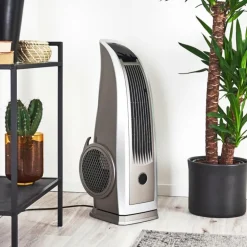 Ventilateur Benidorm Noir, Argenté, Télécommandes