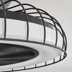 Ventilateur de plafond Burmeister LED Noir, 1 lumière, Télécommandes