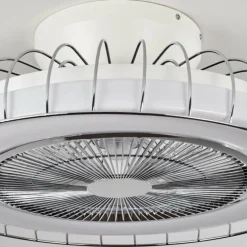 Ventilateur de plafond Burmeister LED Blanc, 1 lumière, Télécommandes