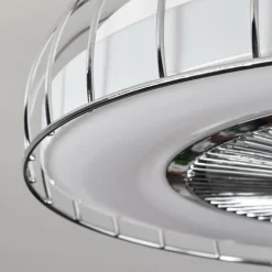 Ventilateur de plafond Burmeister LED Blanc, 1 lumière, Télécommandes