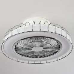 Ventilateur de plafond Burmeister LED Blanc, 1 lumière, Télécommandes