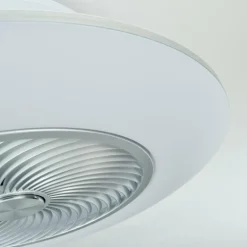 Ventilateur de plafond Chaville LED Blanc, 1 lumière, Télécommandes