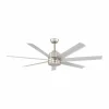 Ventilateur de plafond Eglo AZAR 60 Aluminium, Nickel mat, Télécommandes