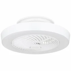 Ventilateur de plafond Globo DOMEY LED Blanc, 1 lumière, Télécommandes