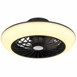 Ventilateur de plafond Globo LAFEE LED Noir, 1 lumière