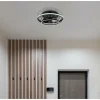 Ventilateur de plafond Globo LEONHARD LED Noir, 1 lumière, Télécommandes