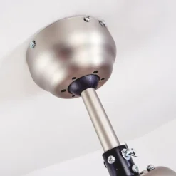 Ventilateur de plafond Gyllan Nickel mat, 1 lumière