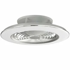 Ventilateur de plafond Mantra ALISIO LED Chrome, Gris, 1 lumière, Télécommandes