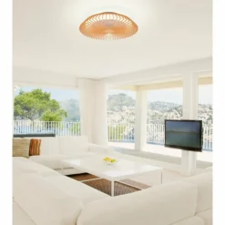Ventilateur de plafond Mantra HIMALAYA LED Bois clair, 1 lumière, Télécommandes