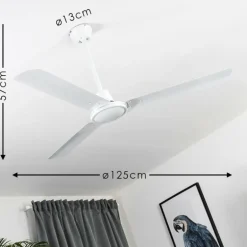 Ventilateur de plafond Nerja Blanc