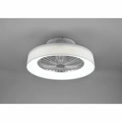 Ventilateur de plafond Reality Farsund LED Blanc, 1 lumière, Télécommandes
