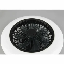 Ventilateur de plafond Reality Stralsund LED Noir, 1 lumière, Télécommandes