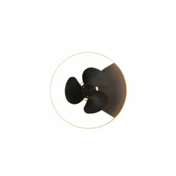 Ventilateur de plafond Reality Borgholm LED Or, Noir, 1 lumière, Télécommandes