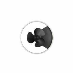 Ventilateur de plafond Reality Borgholm LED Or, Noir, 1 lumière, Télécommandes