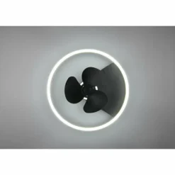 Ventilateur de plafond Reality Borgholm LED Or, Noir, 1 lumière, Télécommandes