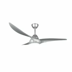 Ventilateur de plafond Reality Alesund LED Titane, 1 lumière, Télécommandes