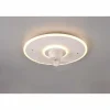 Ventilateur de plafond Reality Nybro LED Blanc, 1 lumière, Télécommandes