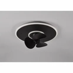 Ventilateur de plafond Reality Nybro LED Noir, 1 lumière, Télécommandes