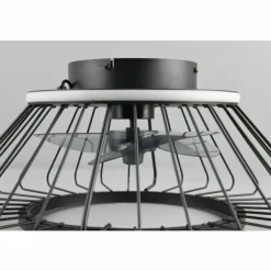 Ventilateur de plafond Reality KARLSBORG LED Noir, 1 lumière, Télécommandes