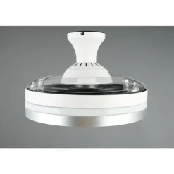 Ventilateur de plafond Reality LINDBERG LED Titane, 1 lumière, Télécommandes
