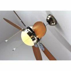 Ventilateur Globo AZURA Nickel mat, 1 lumière