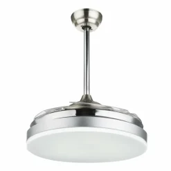 Ventilateur Globo CABRERA LED Nickel mat, 1 lumière, Télécommandes