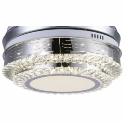 Ventilateur Globo CABRERA LED Nickel mat, 1 lumière, Télécommandes