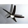 Ventilateur Globo FABIOLA Acier inoxydable, Nickel mat, 1 lumière, Télécommandes