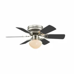 Ventilateur Globo Nickel mat, 1 lumière
