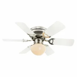 Ventilateur Globo Nickel mat, 1 lumière