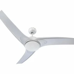 Ventilateur Globo PRIMO Argenté, Blanc, 2 lumières, Télécommandes