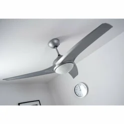 Ventilateur Globo PRIMO Argenté, Blanc, 2 lumières, Télécommandes