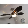 Ventilateur Globo WADE Acier inoxydable, Nickel mat, 1 lumière