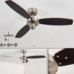 Ventilateurs de Plafond Fossa Nickel mat