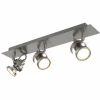 Luminaires Globo Lighting Spots Et Projecteurs|Verpax Plafonnier, Spot de plafond, Applique murale, Spot mural Nickel mat, 3 lumières