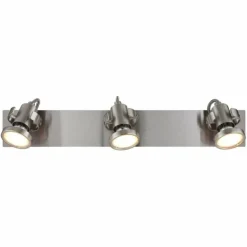 Luminaires Globo Lighting Spots Et Projecteurs|Verpax Plafonnier, Spot de plafond, Applique murale, Spot mural Nickel mat, 3 lumières