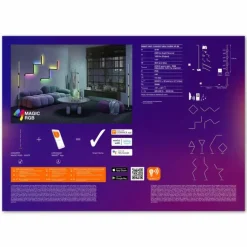 Wifi Lampadaire Luminaires Ledvance LED Noir, 1 lumière, Changeur de couleurs