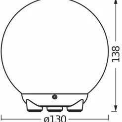 Wifi Lampe à poser Luminaires Ledvance LED Blanc, 1 lumière, Changeur de couleurs